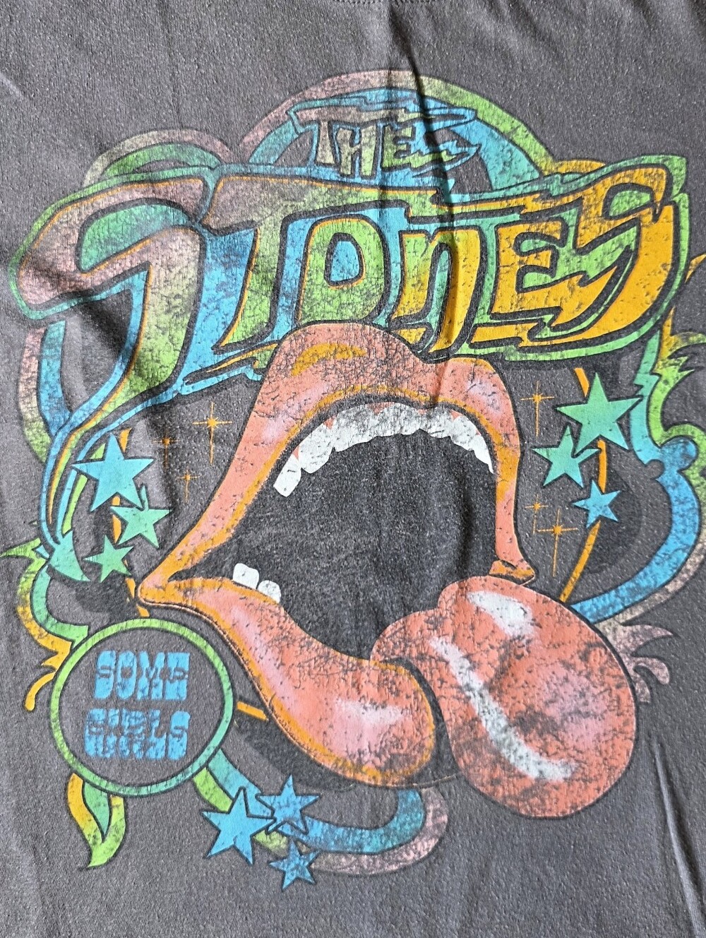 the Rolling Stones Charcoal 'Some Girls' Graphic T-Shirt - Picture 2 of 4